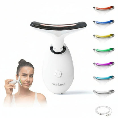 Masajeador facial LED 7 en 1 - Reafirma y Moldea el Rostro
