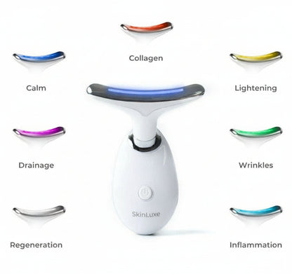 Masajeador facial LED 7 en 1 - Reafirma y Moldea el Rostro