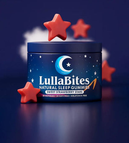 LullaBites Gominolas de Sueño Profundo – Estrellas de Fresa
